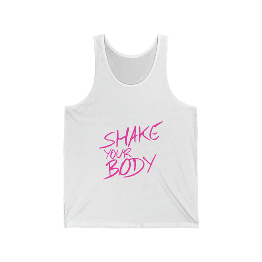 Shake Your Body Pink Logo Tank Top