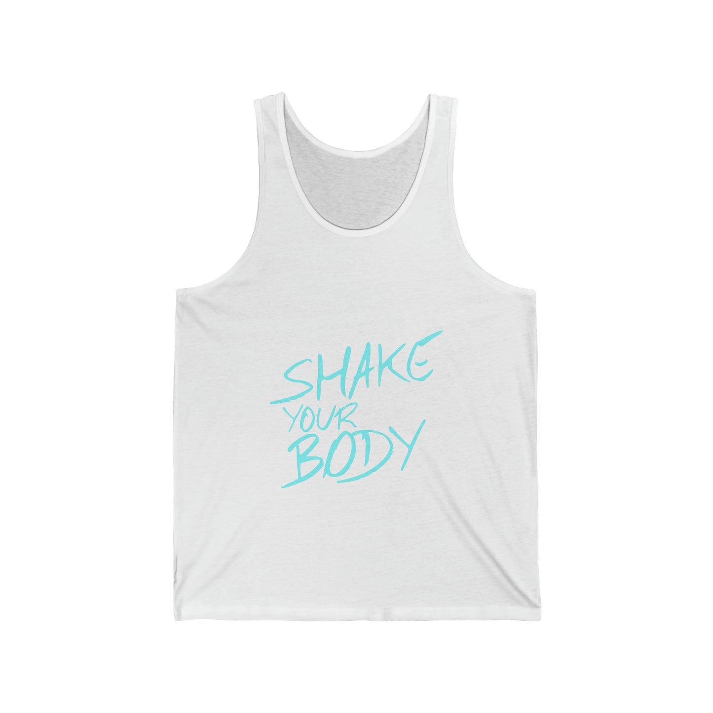 Shake Your Body Teal Blue Logo Tank Top