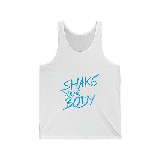 Shake Your Body Blue Logo Tank Top