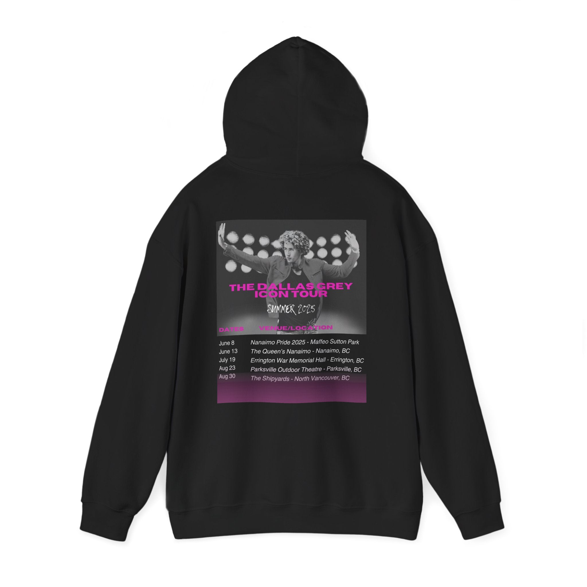 🖤 Dallas Grey ICON Tour Hoodie – Limited Edition 🖤 – Dallas Grey